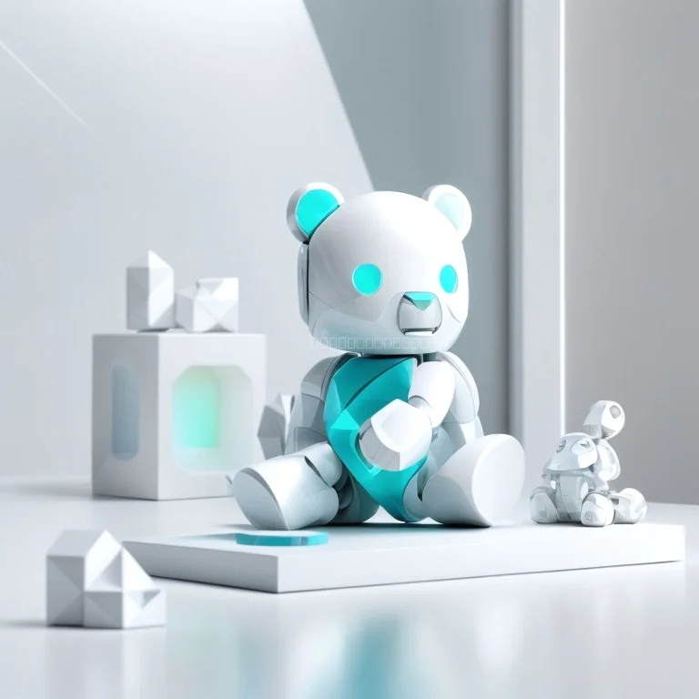 Enfant jouant avec un jouet IA PlayVision